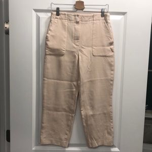 The Row Ashpa Wool Wide Legged Cropped Trousers